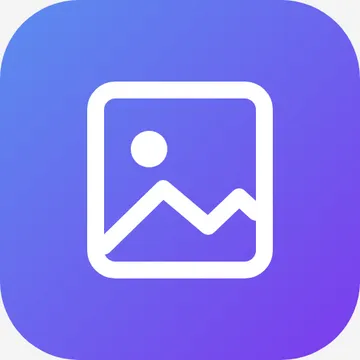 A 512 by 512 rounded app icon with a gradient background, the test image